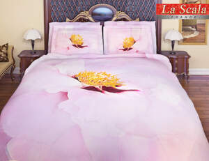 Постельное белье La Scala сатин-фотопринт FP-008 полуторный