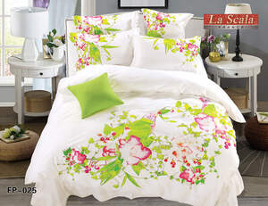Постельное белье La Scala сатин-фотопринт FP-025 двуспальный евро