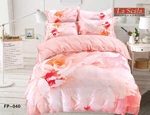 Постельное белье La Scala сатин-фотопринт FP-040 двуспальный евро