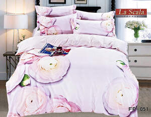 Постельное белье La Scala сатин-фотопринт FP-051 двуспальный евро