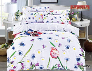 Постельное белье La Scala сатин-фотопринт FP-053 двуспальный евро
