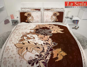 Постельное белье La Scala сатин-фотопринт P-008- двуспальный евро