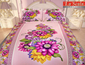 Постельное белье La Scala сатин-фотопринт P-004 семейный