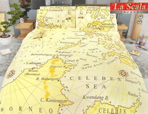 Постельное белье La Scala сатин-фотопринт P-017 двуспальный евро