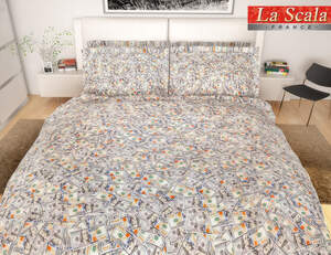 Постельное белье La Scala сатин-фотопринт P-027 двуспальный евро